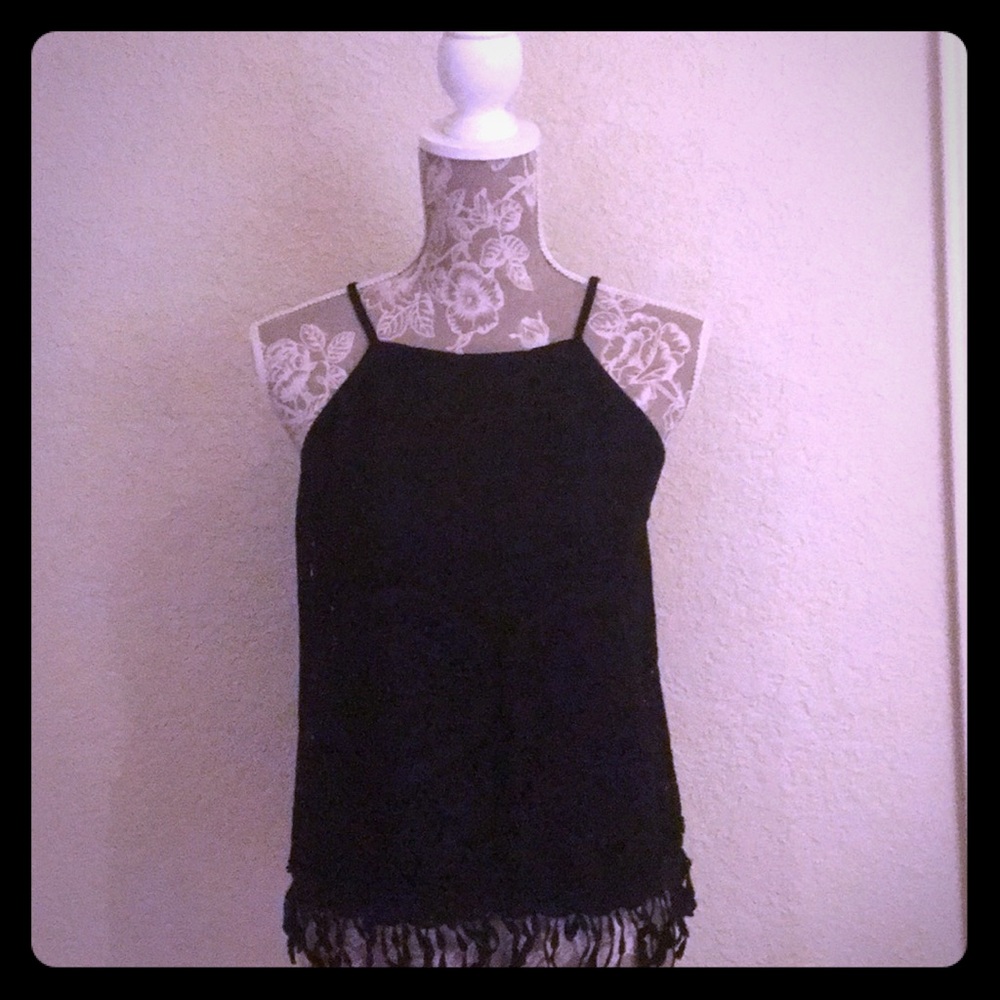 ☀️ Black patterned summer top ☀️